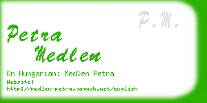 petra medlen business card